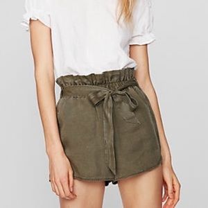 Express Paper Bag high waisted shorts